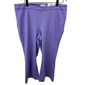 On 34th St Macy’s Women’s Pants sz 2X Lilac Kick Flare NEW # H762